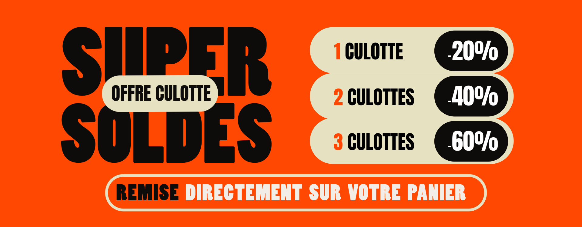 Soldes culottes